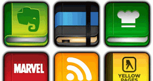 ايقونات على شكل كتب