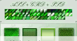 تدرجات خضراء