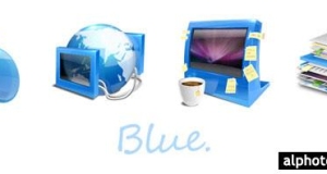 ايقونات زرقاء