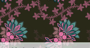 باترن stylized floral