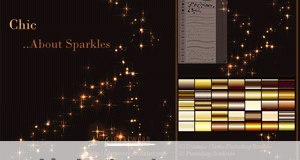 تدرجات بريق ذهبية